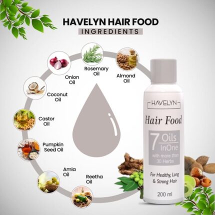 Havelyn Hair Food OilNourishing Havelyn Hair Food Oil for Hair Growth, Thickness & Shine